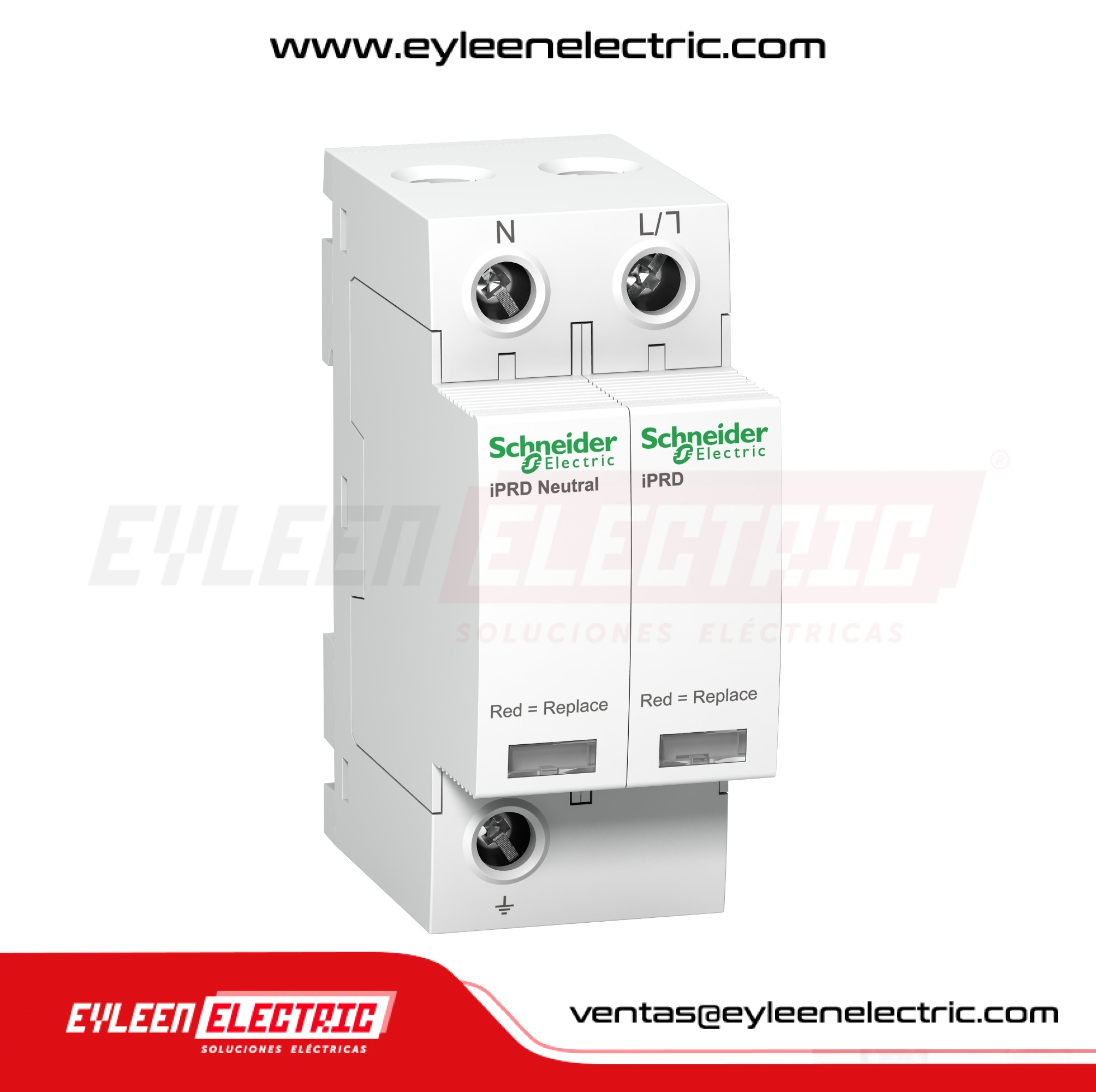 LIMITADOR DE SOBRETENSIONES, iPRD4, 1P+N, 40kA