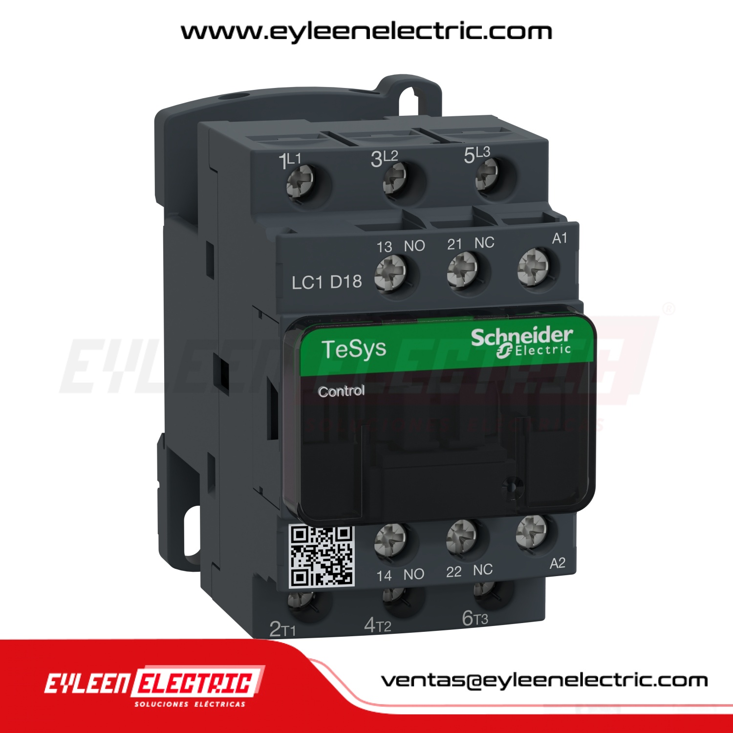 CONTACTOR TESYS D, 18A/AC3 - 32A/AC1, 1NA + 1NC, BOBINA: 48VAC