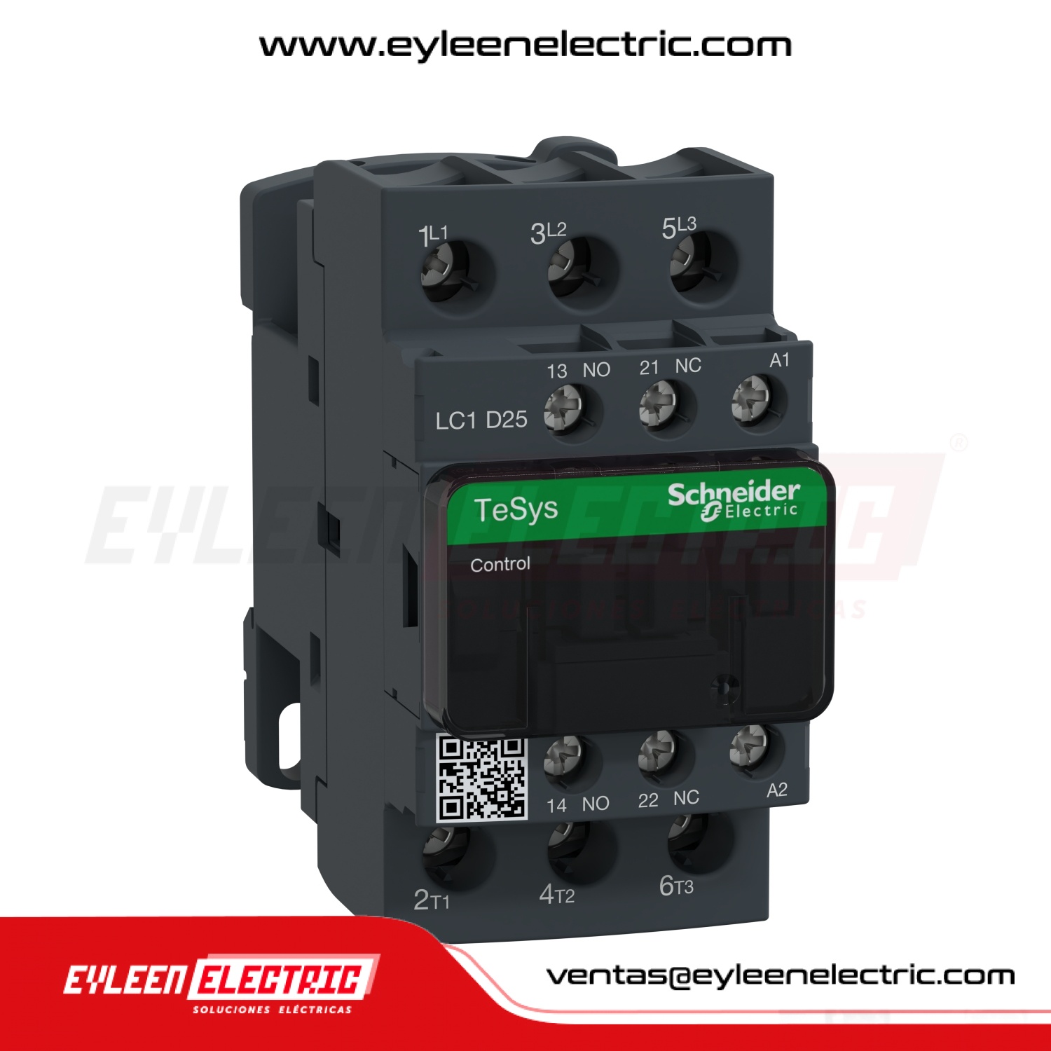 CONTACTOR TESYS D, 25A/AC3 - 40A/AC1, 1NA + 1NC, BOBINA: 220VAC