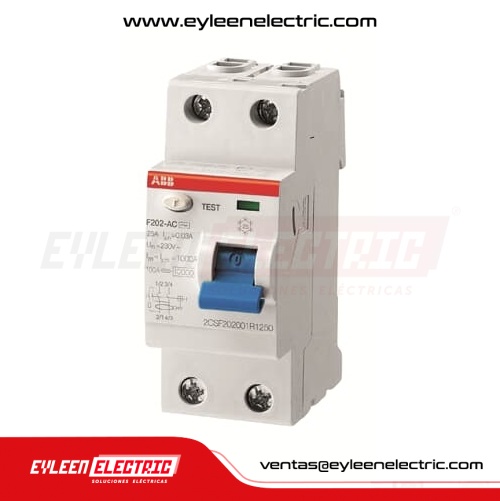 INTERRUPTOR DIFERENCIAL F202 AC-40/0,03, 2X40A, 30mA