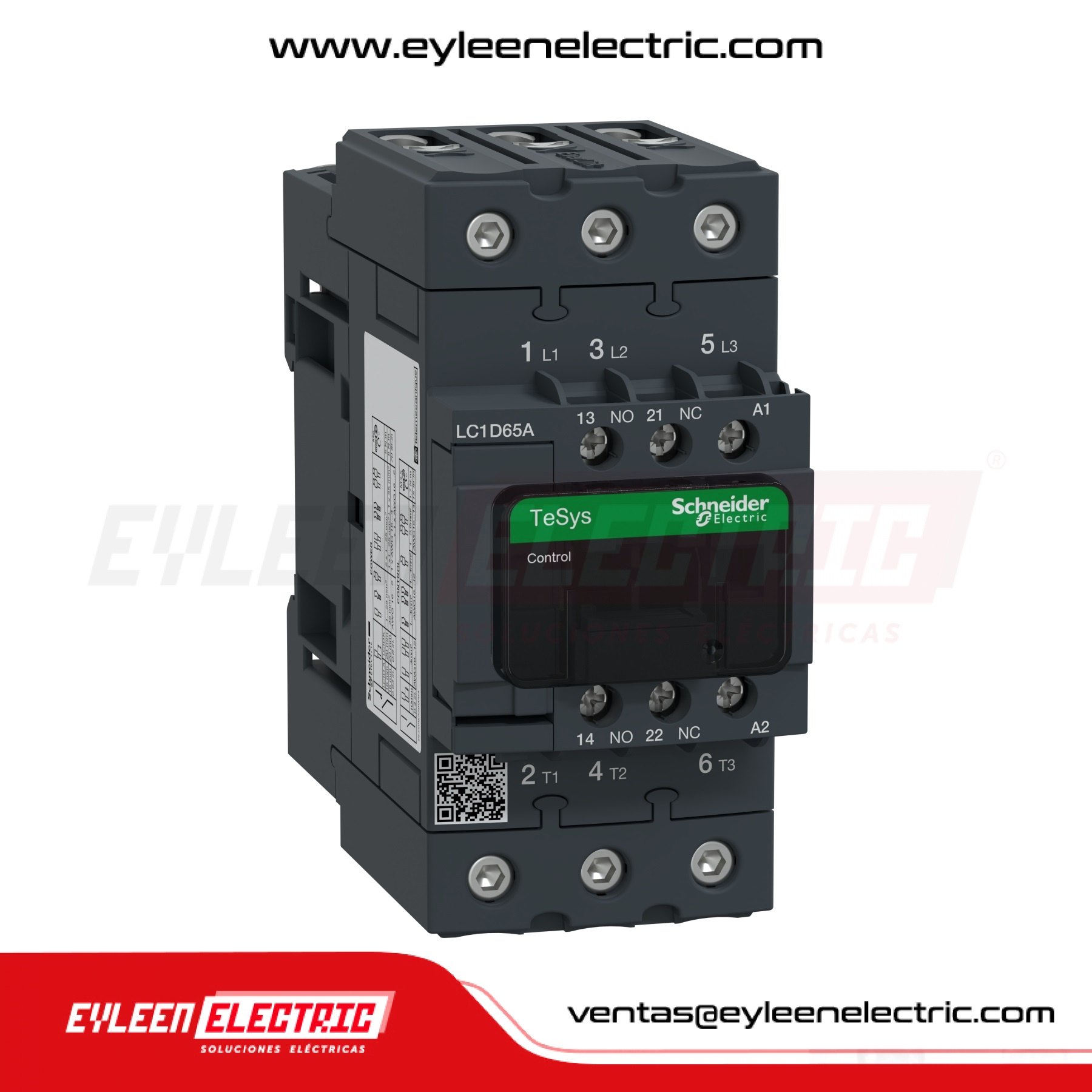 CONTACTOR TESYS D, 65A/AC3 - 80A/AC1, 1NA + 1NC, BOBINA: 48VAC