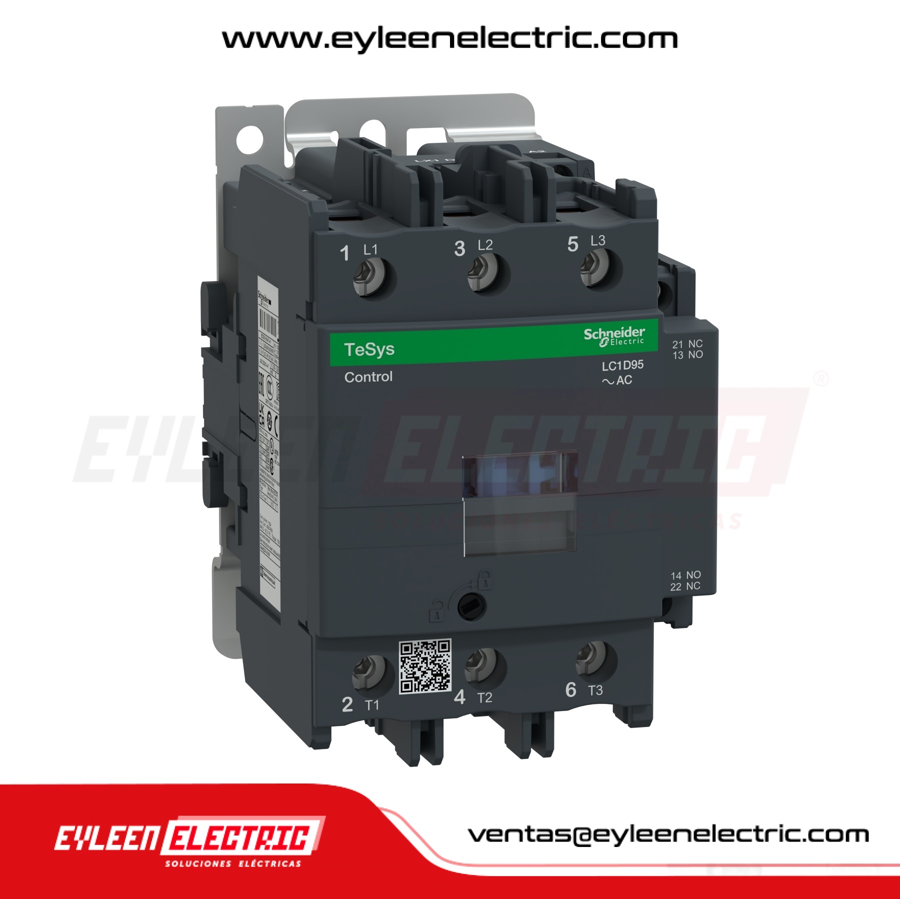 CONTACTOR TESYS D, 95A/AC3 - 125A/AC1, 1NA + 1NC, BOBINA: 440VAC