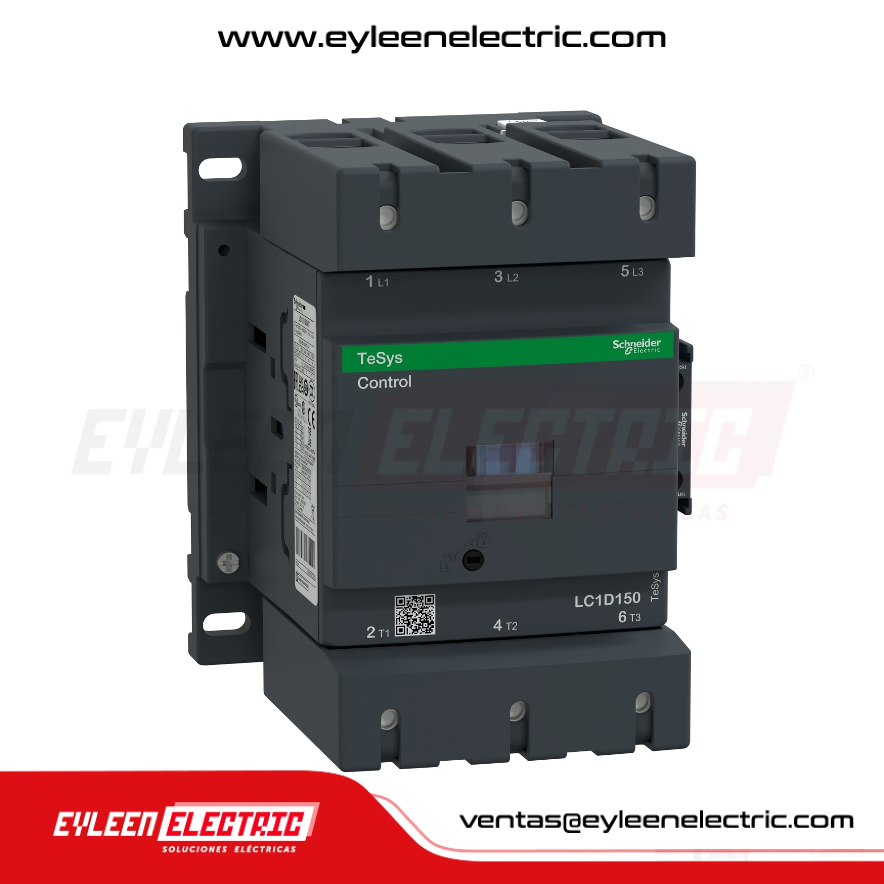 CONTACTOR TESYS D, 150A/AC3 - 200A/AC1, 1NA + 1NC, BOBINA: 110VAC