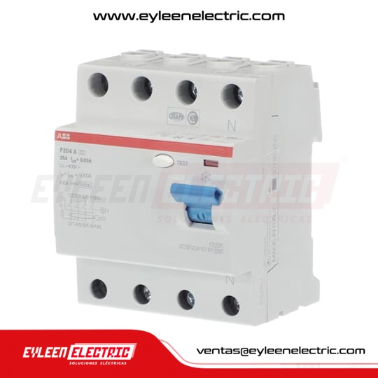 INTERRUPTOR DIFERENCIAL F204 B-40/0,03, 4X40A, 30mA