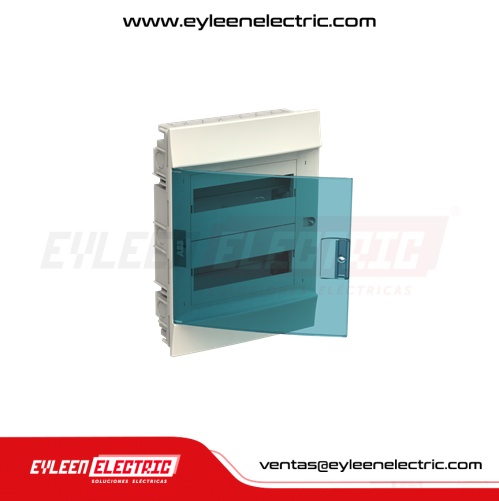 TABLEROS DE DISTRIBUCIÓN EMPOTRADO MISTRAL TRANSPARENTE IP41, DE 320x435x108, DE 24 POLOS