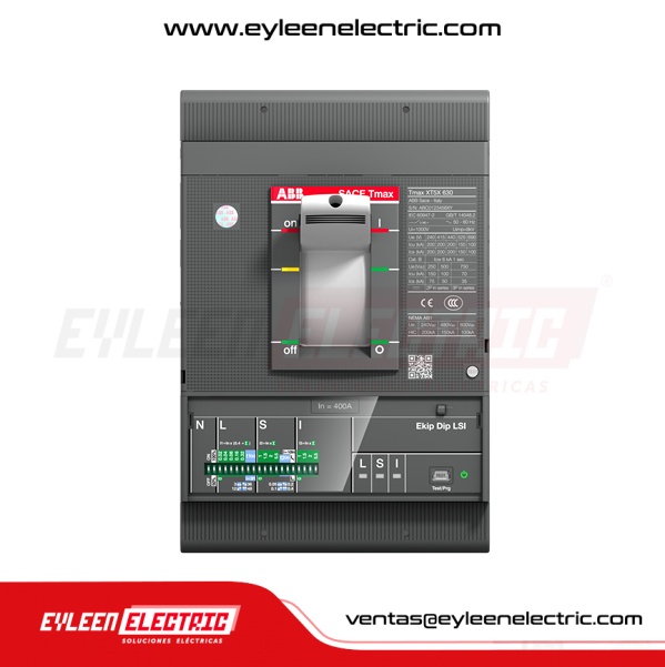 INTERRUPTOR AUTOMÁTICO CAJA MOLDEADA FIJA REGULAR Tmax, 3X320A, XT5N 400 Ekip Dip LS/I In= 320A 3p F F, 0.4-1 x In, Off, 1-10 x In, 70/36/36kA, 240/380/440VAC
