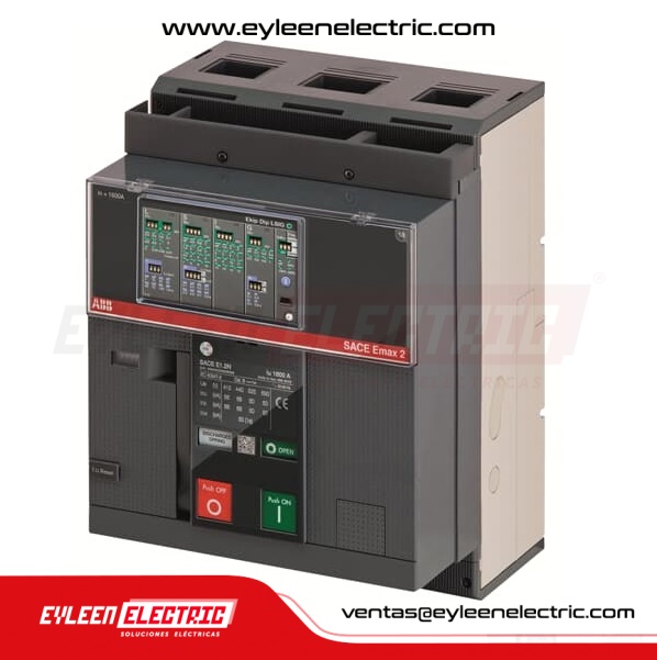 INTERRUPTOR AUTOMÁTICO DE BASTIDOR ABIERTO Emax 2, 3X(1000-2500A), E2.2N 2500 Ekip Dip LSI 3p FHR, 0.6-10 x In, 1.5-15 x In, 66/66/50kA, 400/440/500VAC