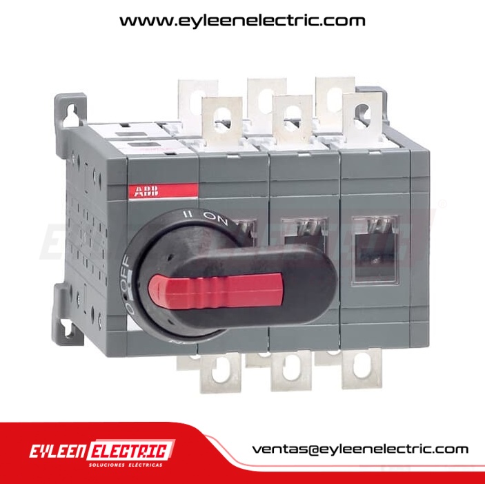 CONMUTADOR MANUAL BAJO CARGA (I-0-II), OT250E03CP, 3X250A