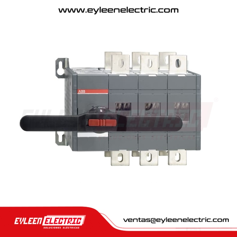 CONMUTADOR MANUAL BAJO CARGA (I-0-II), OT1000E03CP, 3X1000A