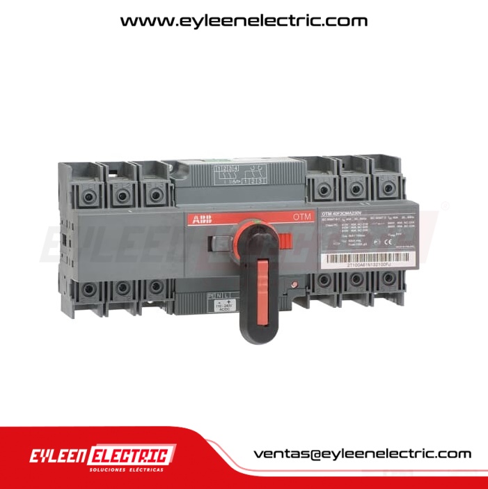 CONMUTADOR MOTORIZADO BAJO CARGA (I-0-II), OTM80F3CMA230V, 3X80A