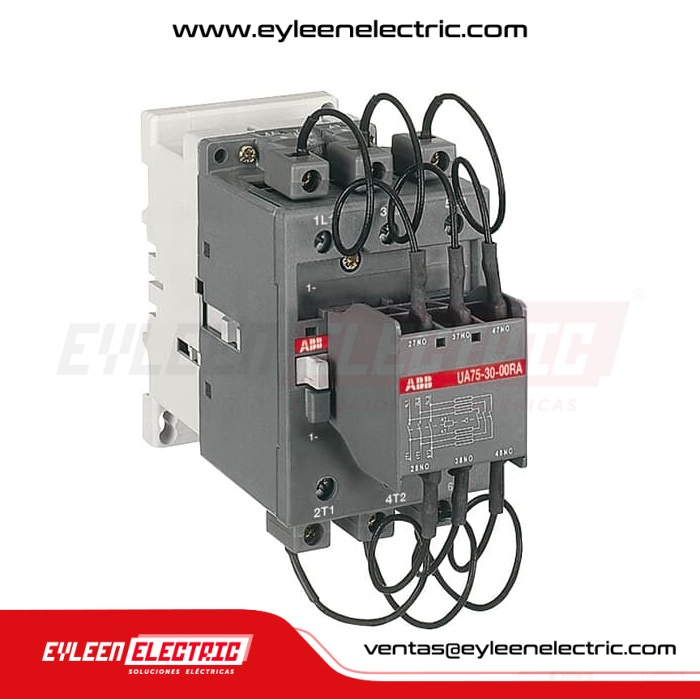 CONTACTOR PARA CONDENSADOR, UA50-30-00 RA, 25/40/50Kvar, 240/400/440VAC, 0/NA 0/NC, BOBINA: 415-440VAC