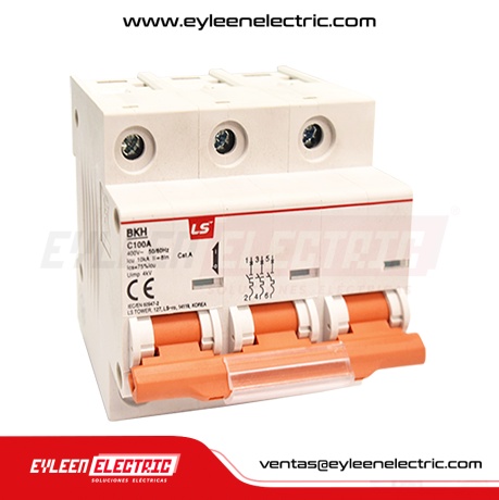 INTERRUPTOR TERMOMAGNETICO BKH, 3X80A 6kA/415V
