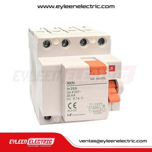 INTERRUPTOR DIFERENCIAL RKN, 4X40A, 30MA