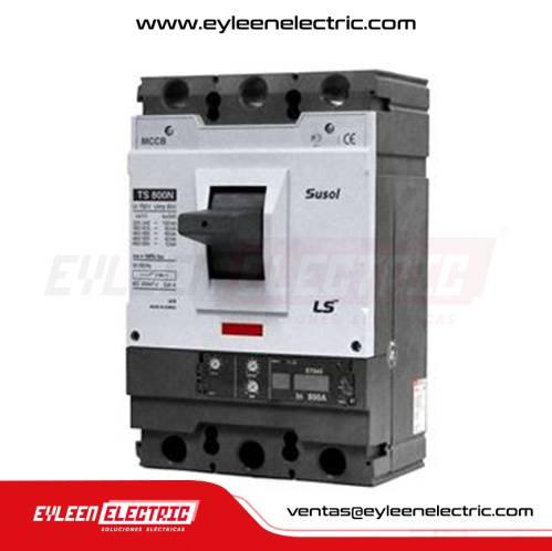 INTERRUPTOR DE CAJA MOLDEADA FIJA REGULAR, 3X(640-800A), TS800N FMU, 85KA/240V