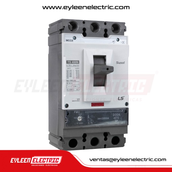 INTERRUPTOR DE CAJA MOLDEADA FIJA REGULAR, 3X(320-400A), TS400N ETS, 100KA/220V