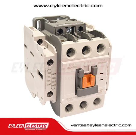 CONTACTOR 40A AC3 2NA2NC 380V, 50/60HZ.